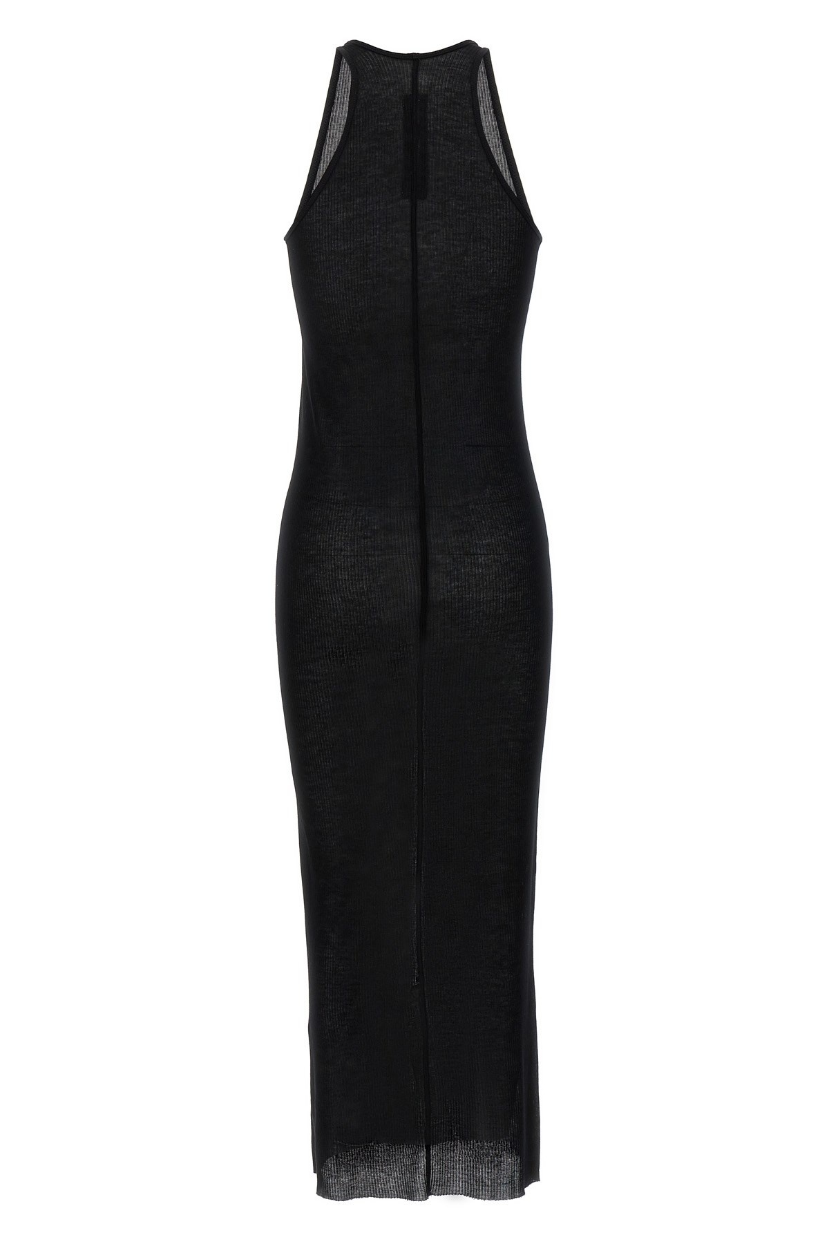 (正規店出品)RICK OWENS WOMEN RP01D2549 RC TANK DRESS BLACK RICK OWENS WOMEN TANK MINI DRESS BLACK SS24 | DOSHABURI