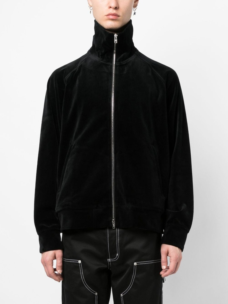 zip-up velour sweatshirt 3