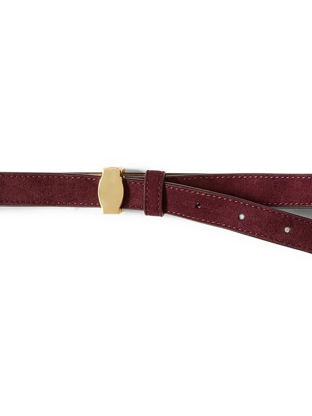 suede buckled belt - 2