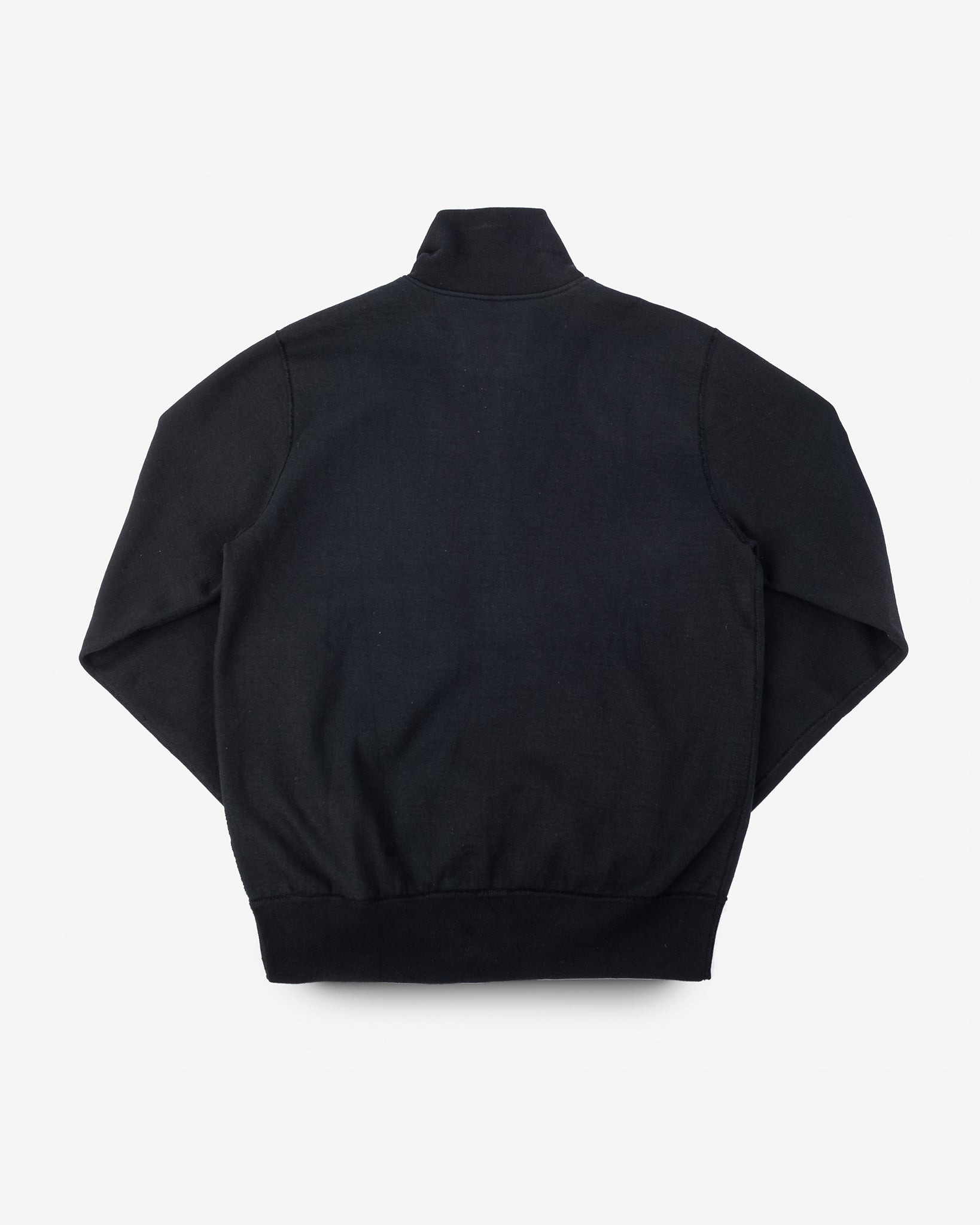 IHSW-11-BLK 14oz Ultra Heavyweight Loopwheel Cotton Zip Up Sweater - Black - 5