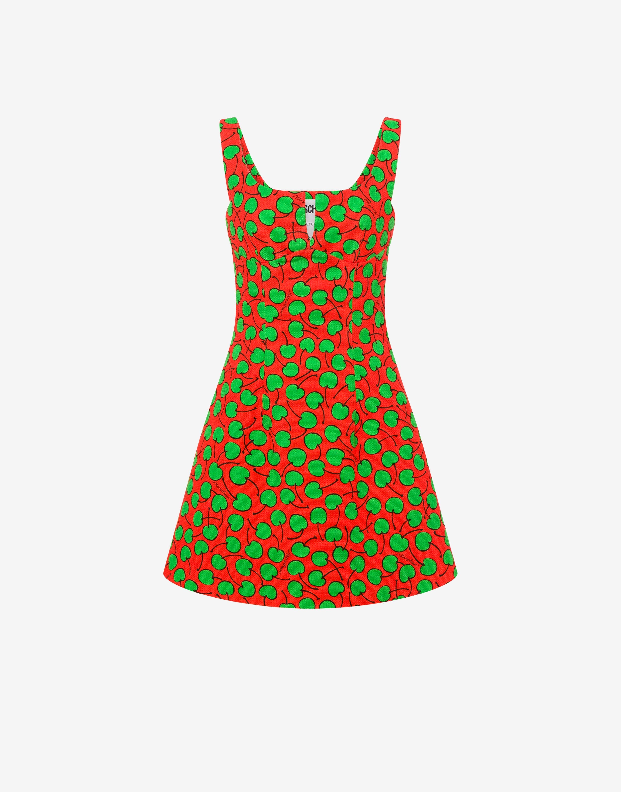 ALL-OVER CHERRY PIQUÉ DRESS - 1