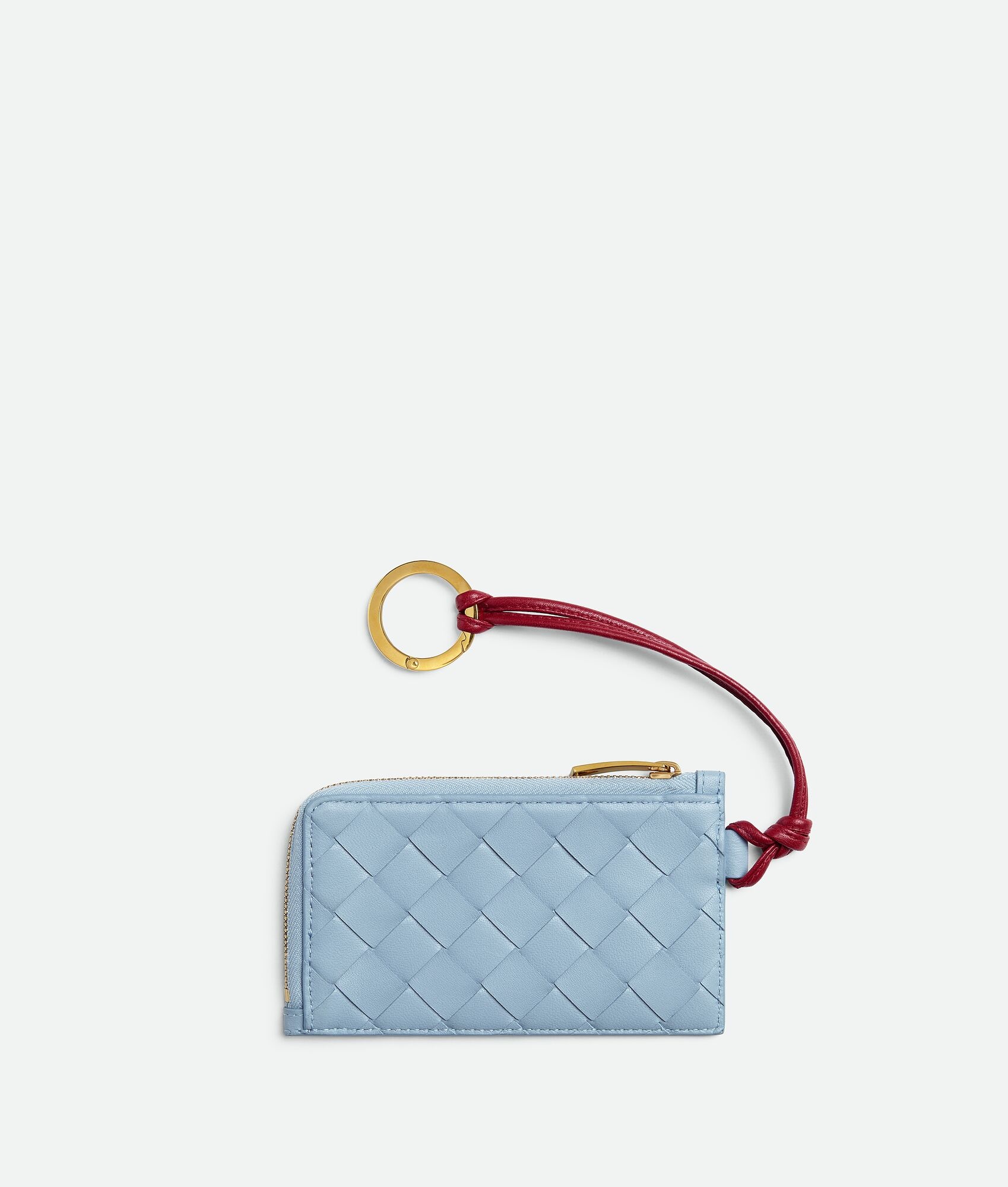 Intrecciato L-Zipped Card Case With Hook - 2
