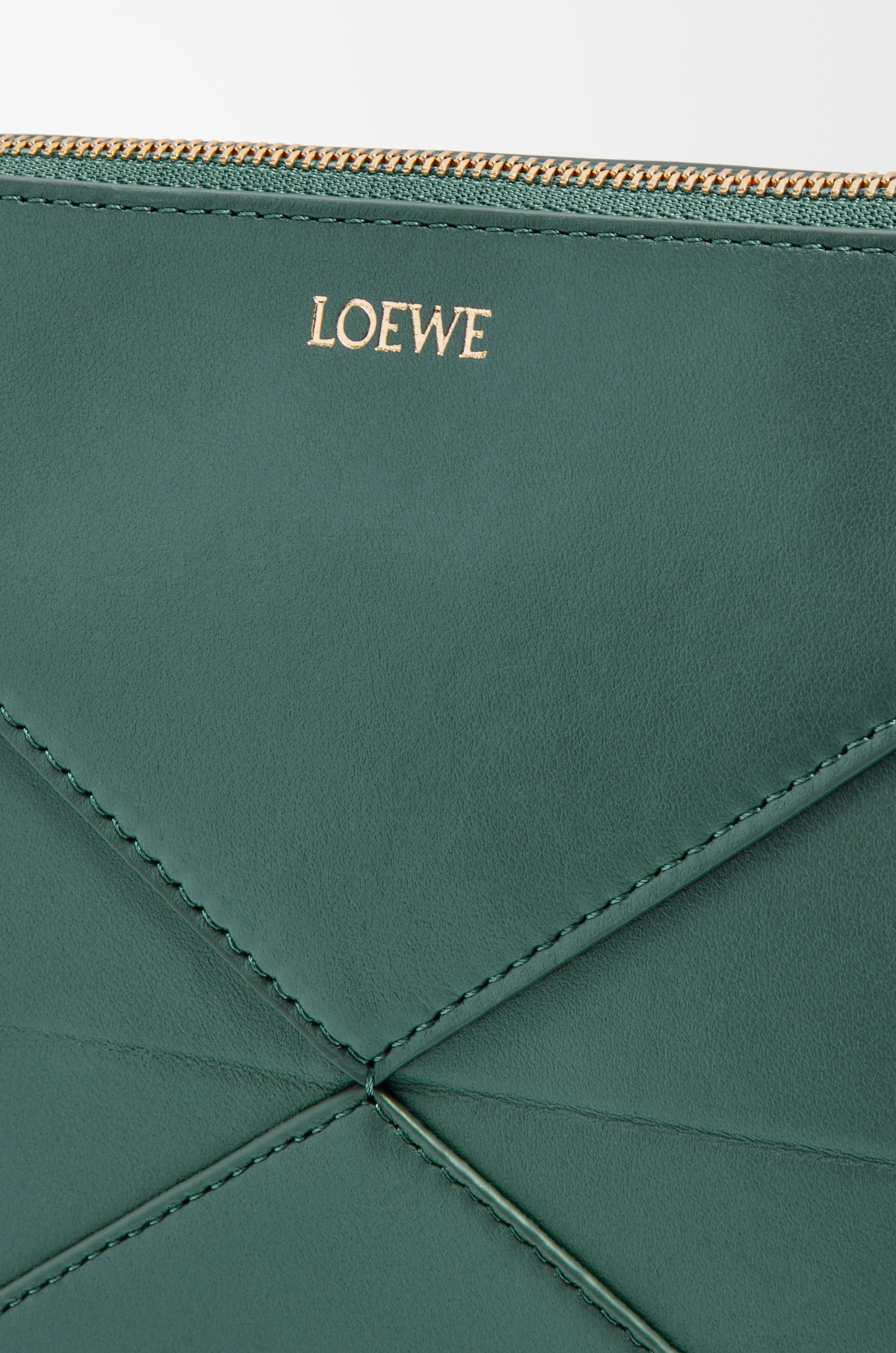 Puzzle Fold pouch in shiny nappa calfskin - 9