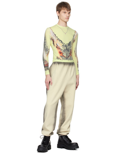 Y/Project Yellow Lace Print Long Sleeve T-Shirt outlook