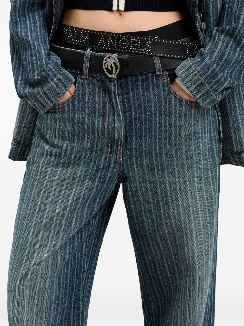 pinstriped jeans - 6