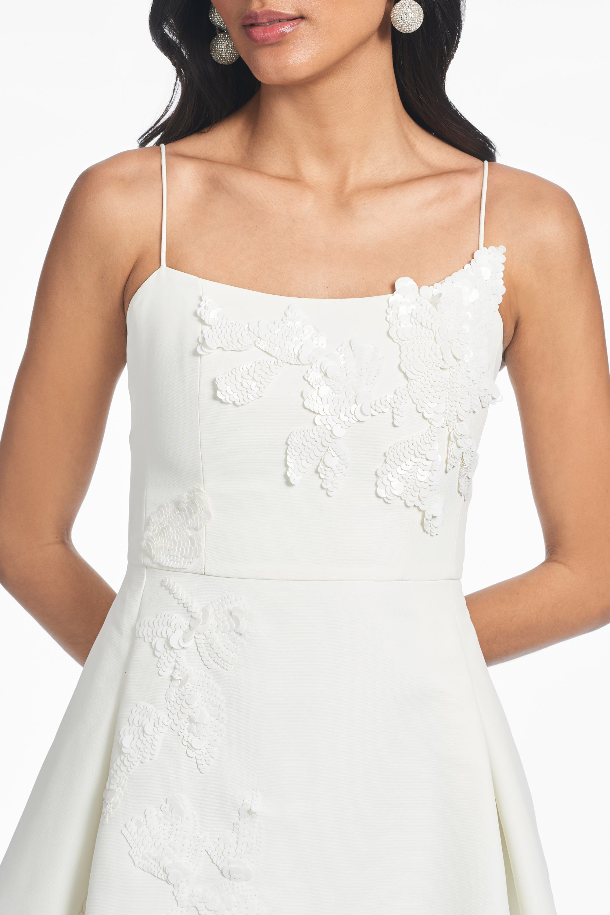 EMBELLISHED AUDRA DRESS - IVORY - 2