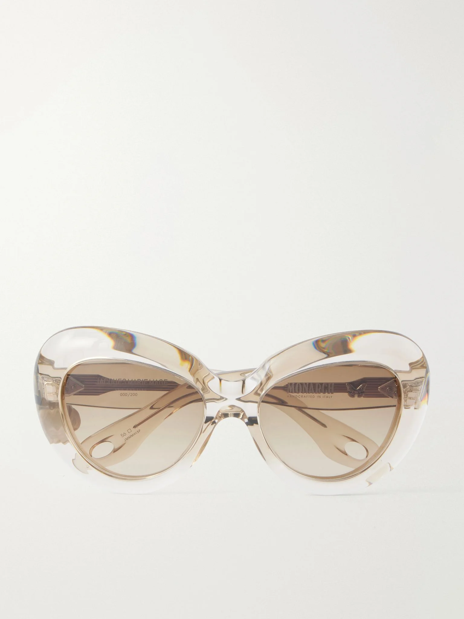 Monarch butterfly-frame acetate sunglasses Brown - 1