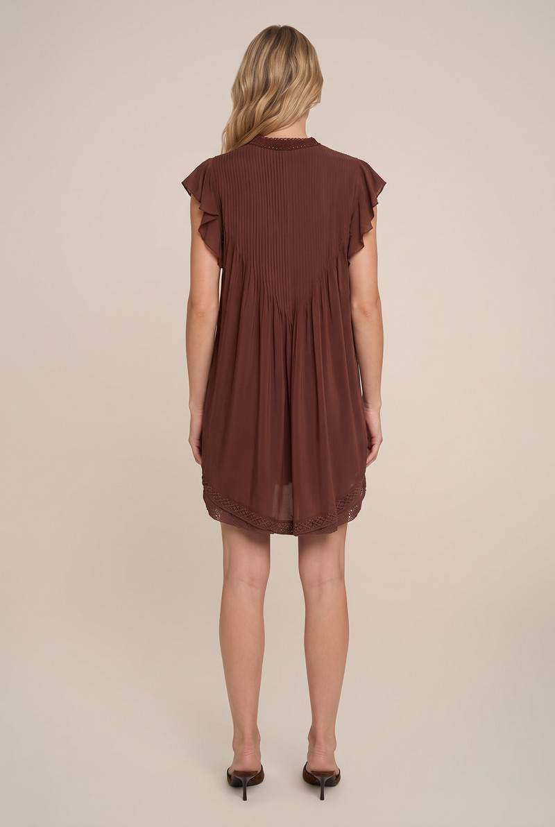 Mini Dress Sasha - Chocolate Brown 4