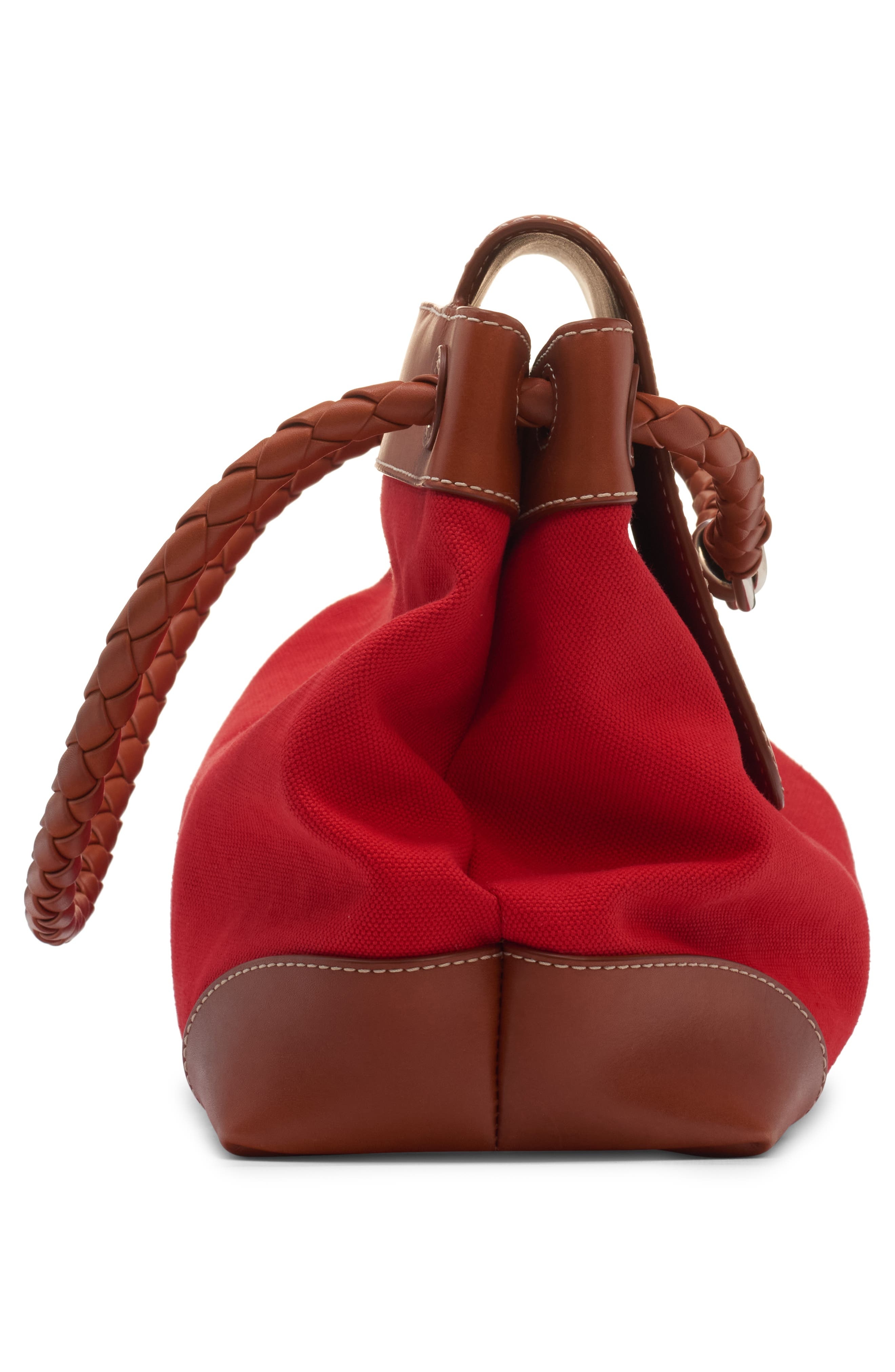 Bottega Veneta Andiamo Mixed Media Messenger Bag in 6544 Sca/Li W-Na/Li W-V.s at Nordstrom - 5