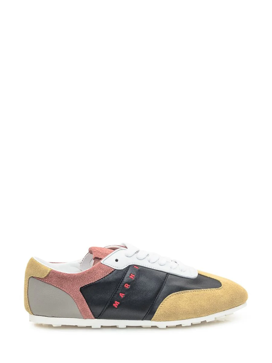 Marni Multicolor Leather And Suede Sneakers Marni - 1