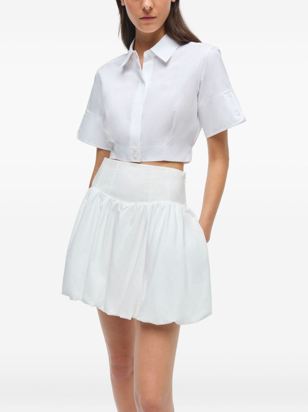 Pippa bubble-hem mini skirt - 5