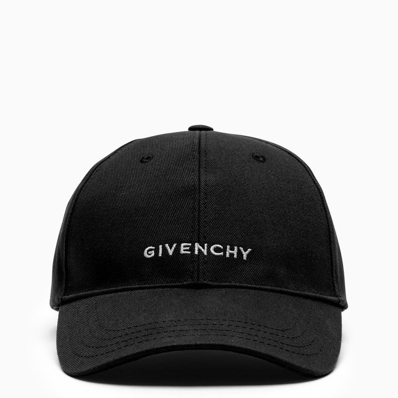 Givenchy Black Logo-Embroidery Baseball Cap Men - 2
