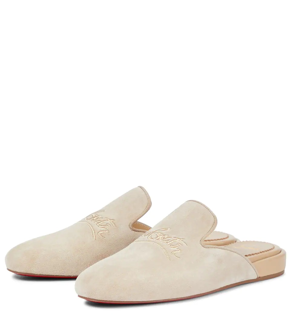 Navy Coolito Donna suede slippers - 5