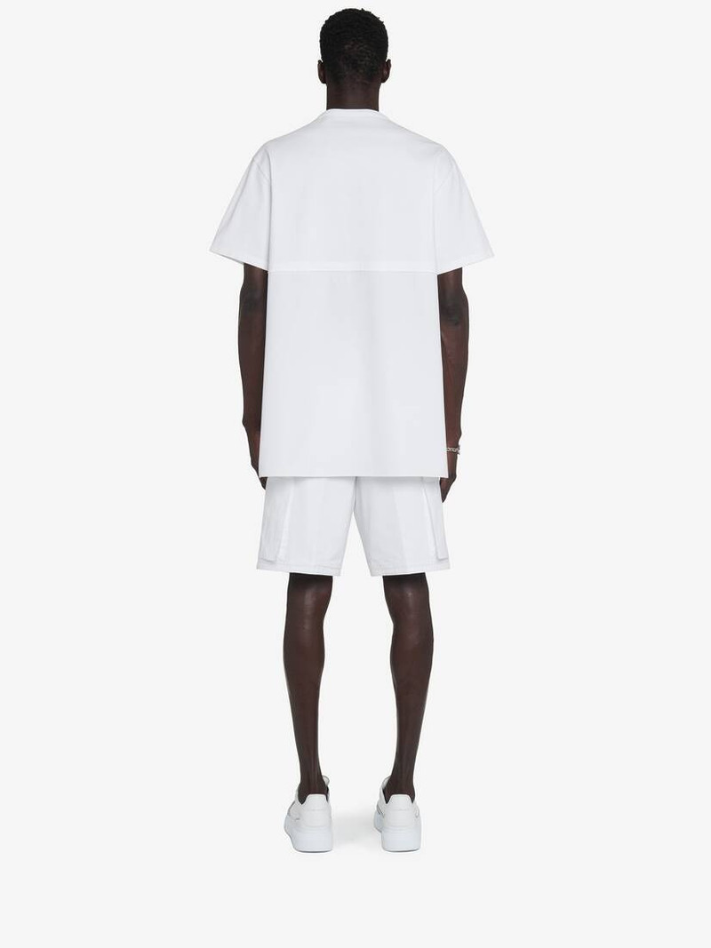 Men's Cargo Shorts in White 4