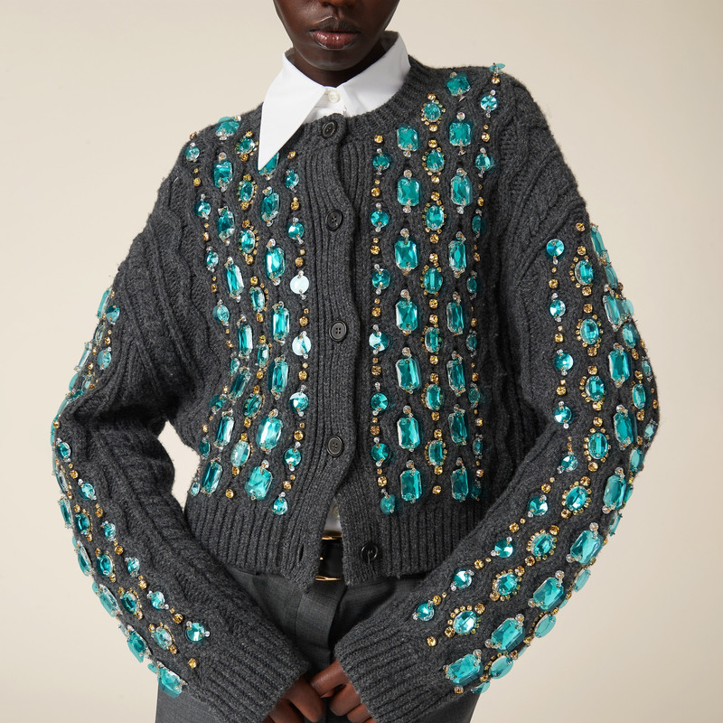 Wool knit cardigan 4