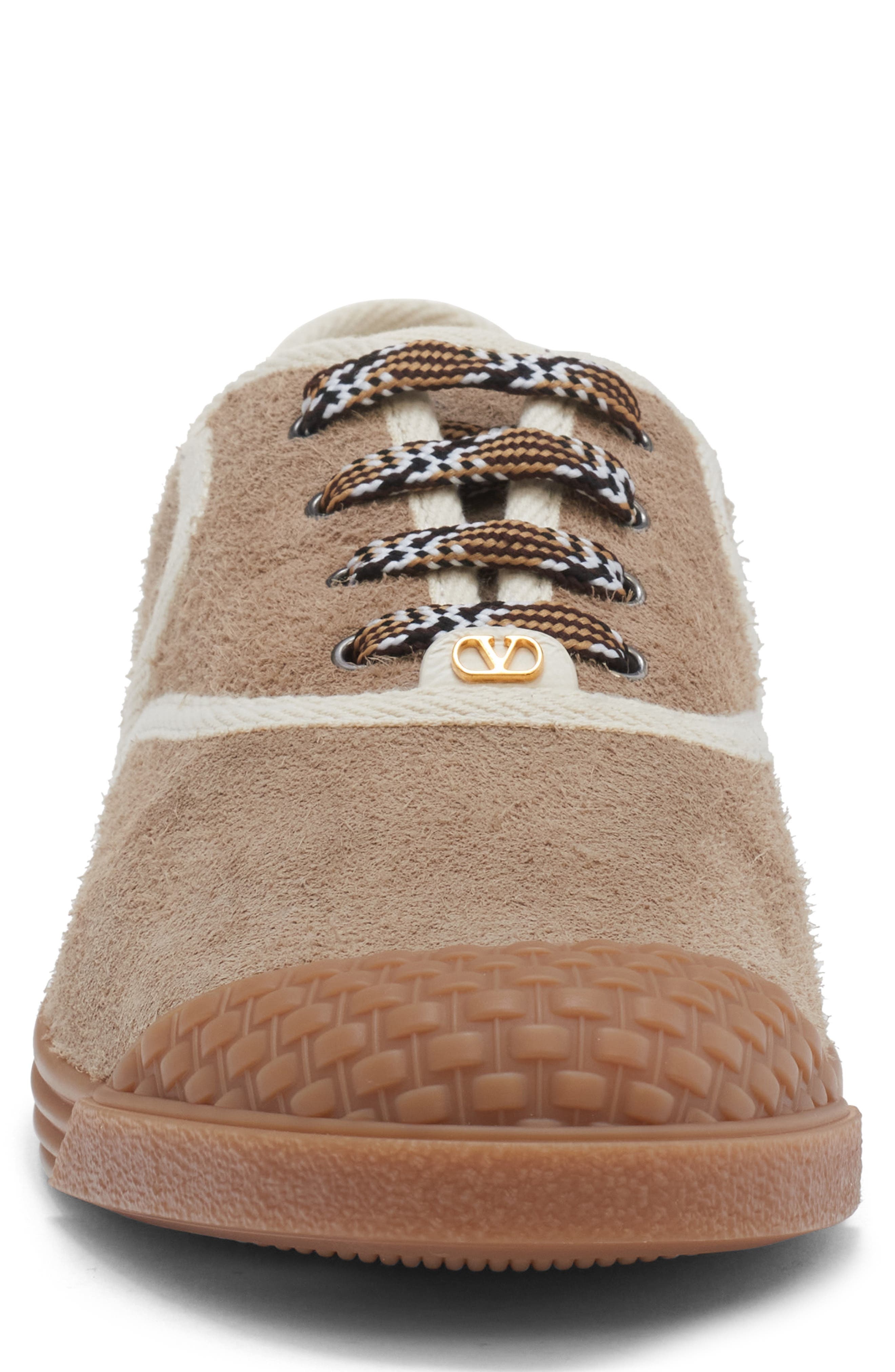 Valentino Garavani VLOGO Sneaker in Camel/Ivory at Nordstrom - 4