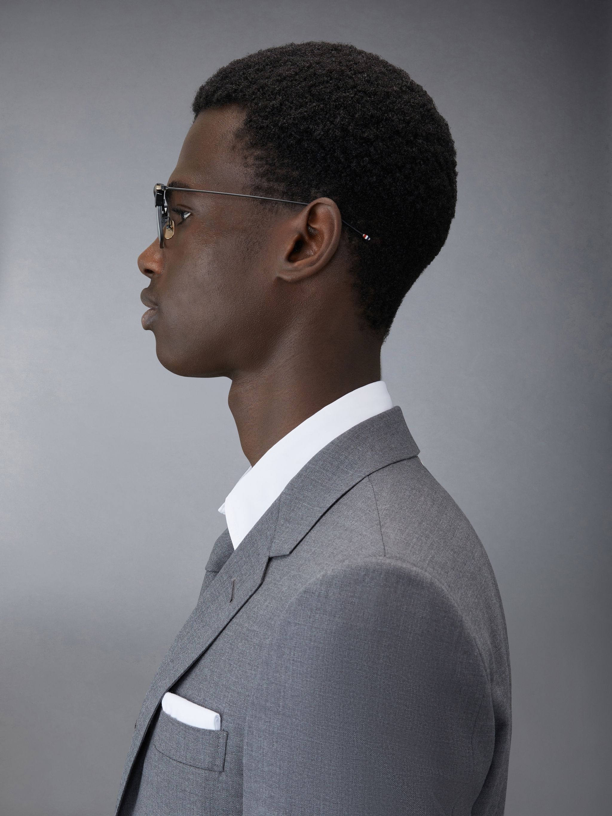 RECTANGULAR EYEGLASSES IN ACETATE AND TITANIUM - 3