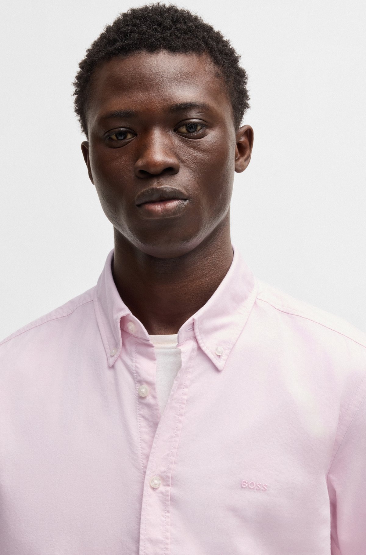 BUTTON-DOWN REGULAR-FIT SHIRT IN OXFORD COTTON - 3
