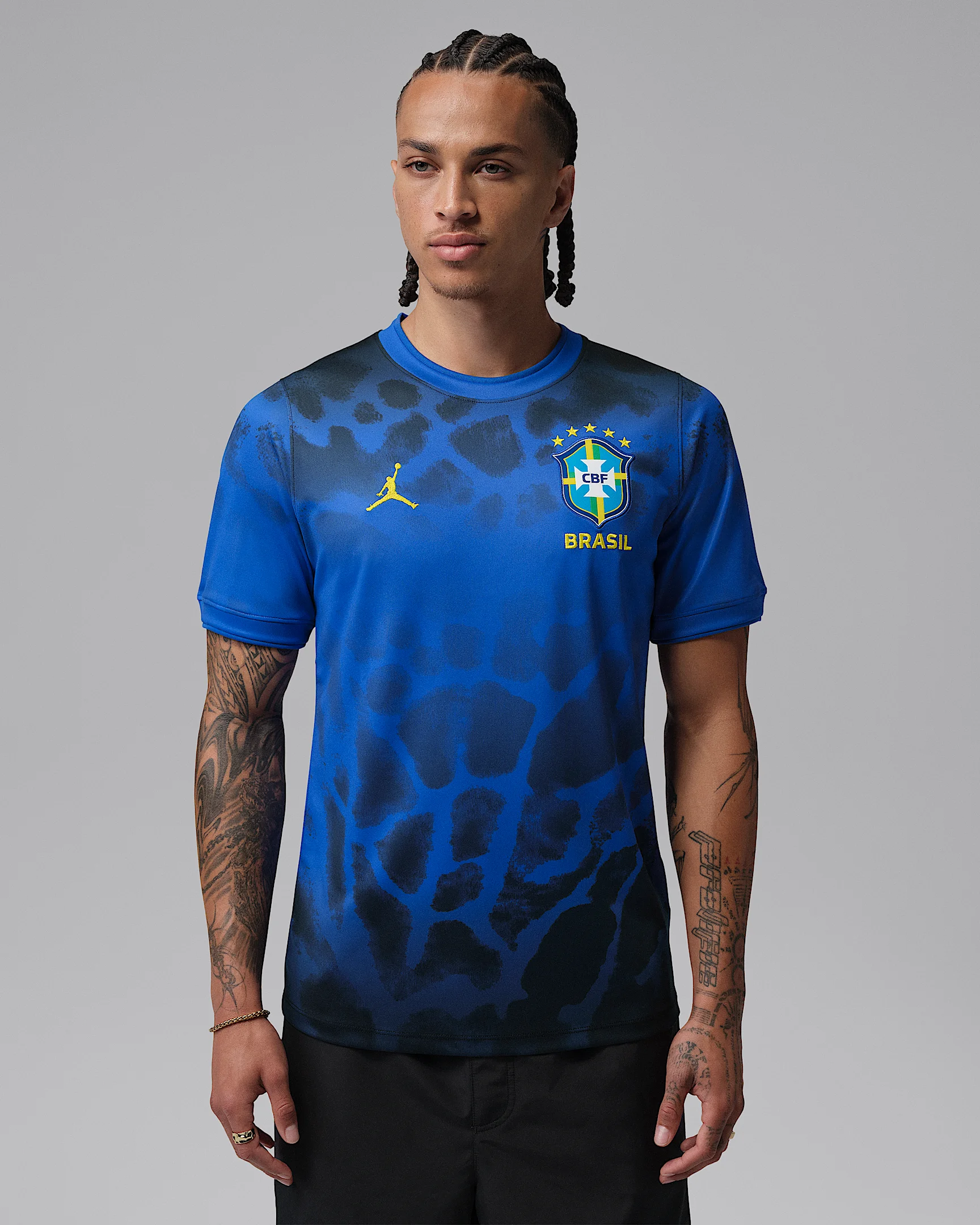 Brazil Academy Pro Men's Jordan Dri-FIT Soccer Short-Sleeve Pre-Match Top - 1
