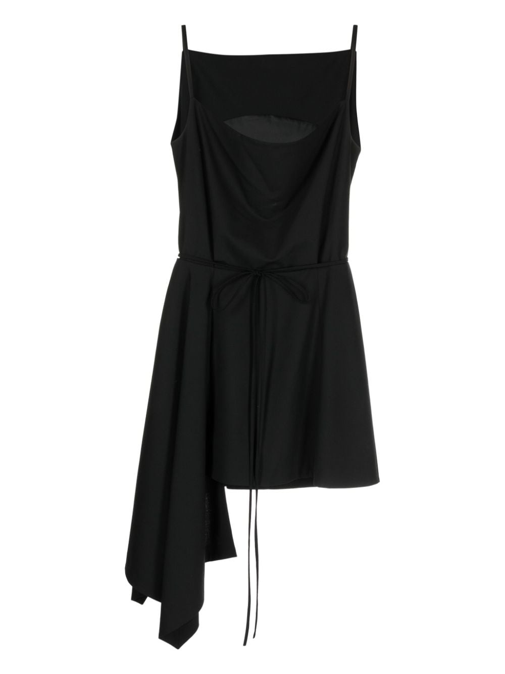 asymmetric-hem sleeveless minidress - 2