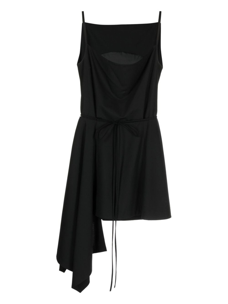 JUUN.J asymmetric-hem sleeveless minidress outlook