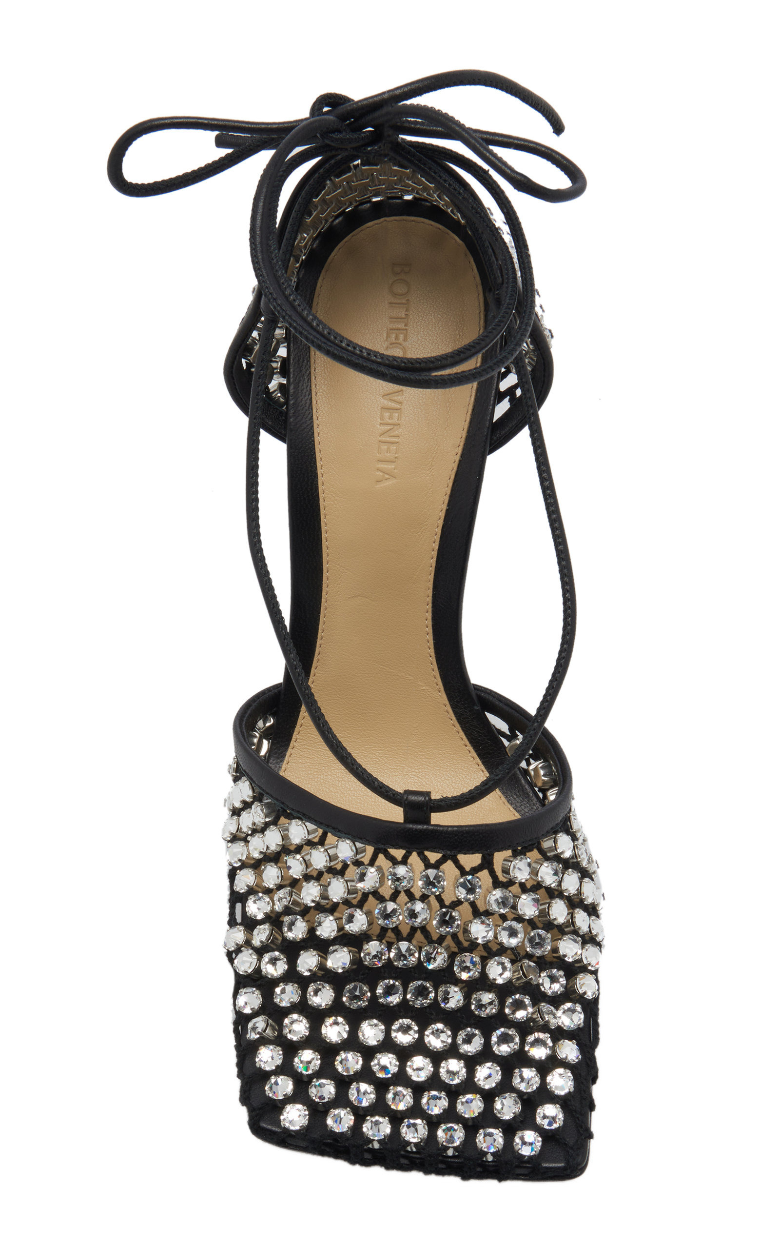 Stretch Crystal Sandals black - 4