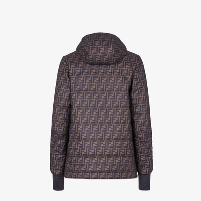 FENDI Black nylon down jacket outlook