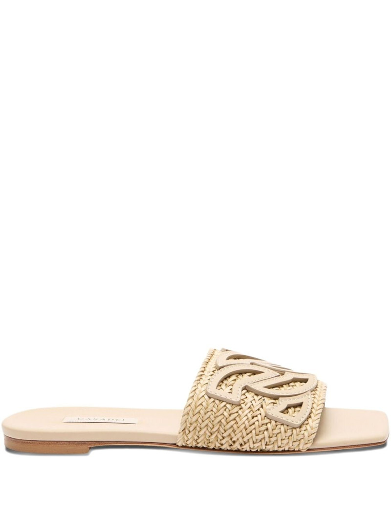 woven-strap flat sandals 1