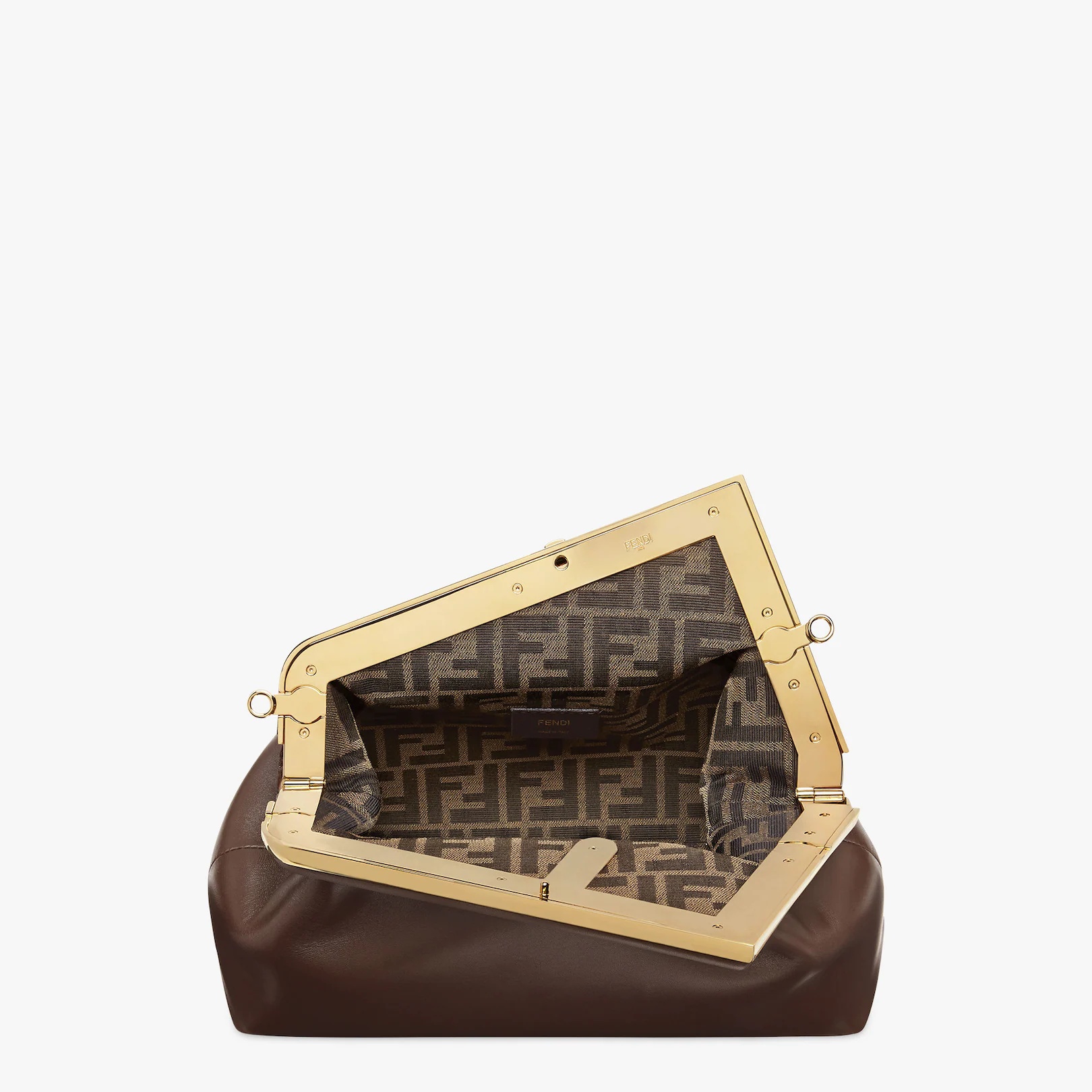 Dark brown leather bag - 4