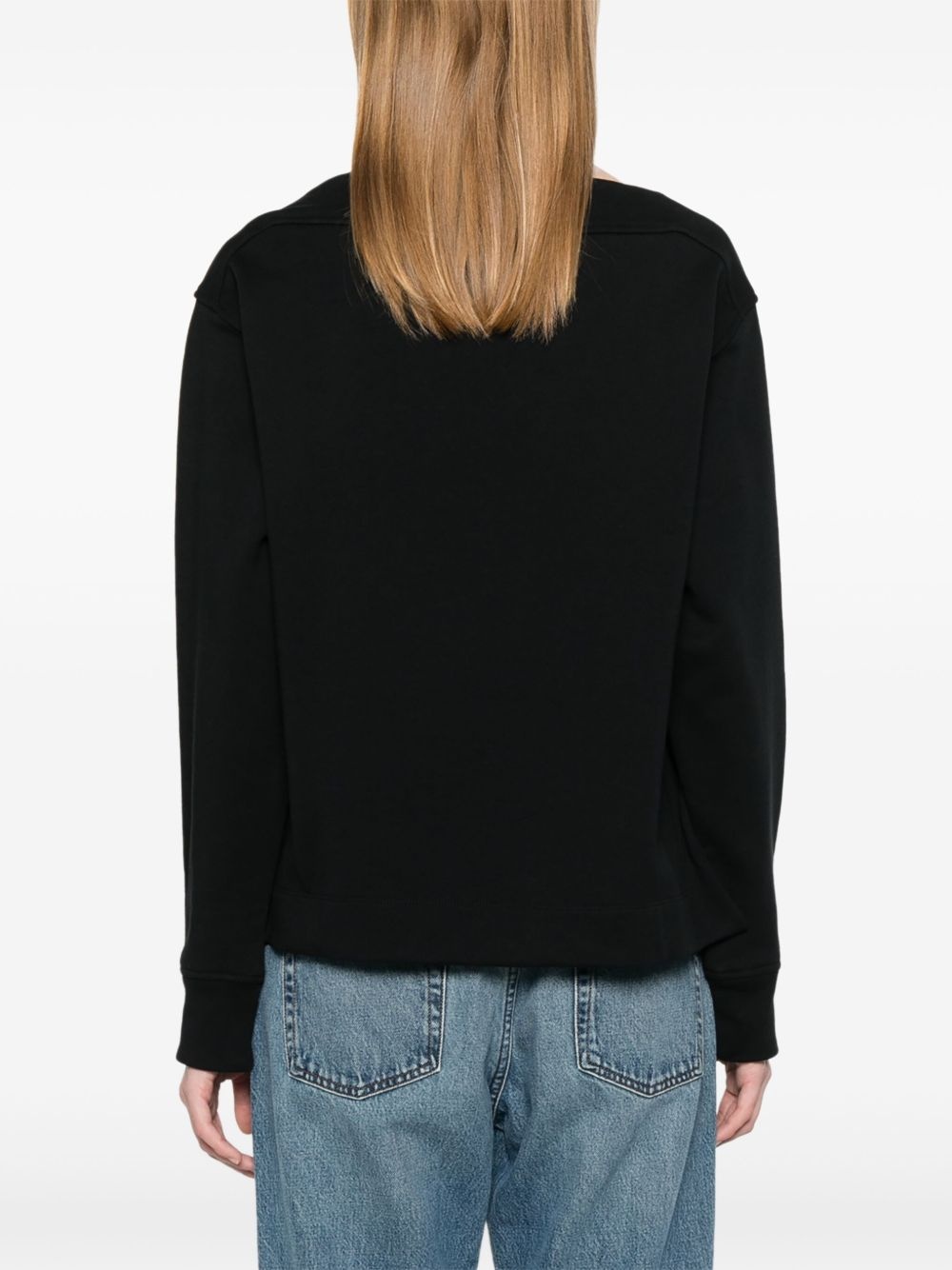logo-embossed sweatshirt - 4