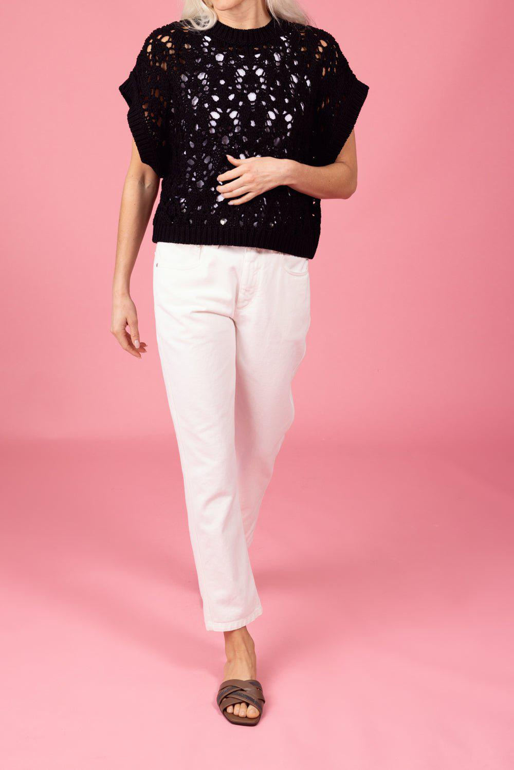 Stretch Monili Trim Trouser - 3