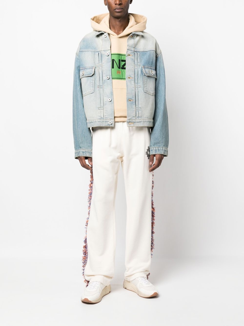 faded denim jacket - 2