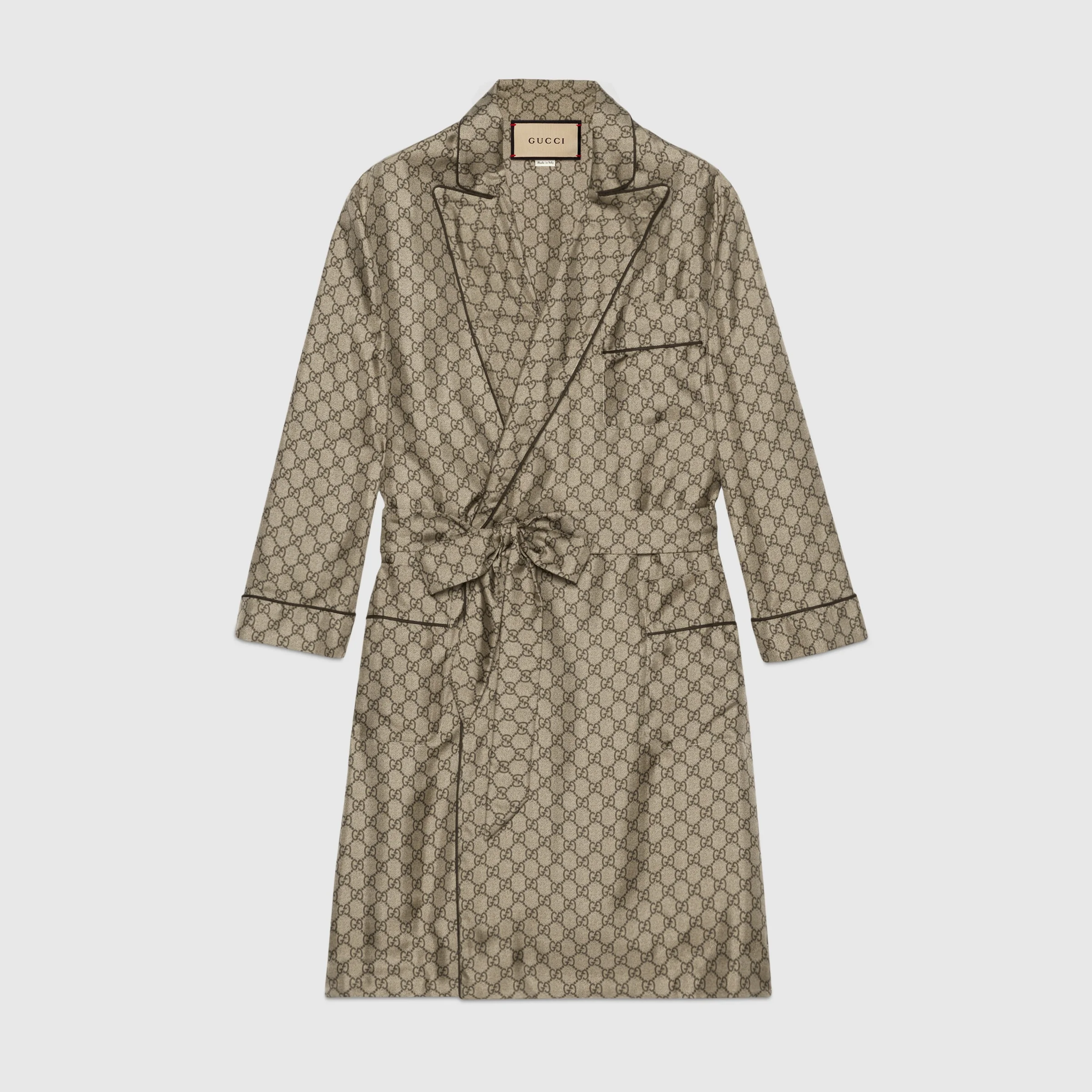 GG Supreme print silk shirt - 1