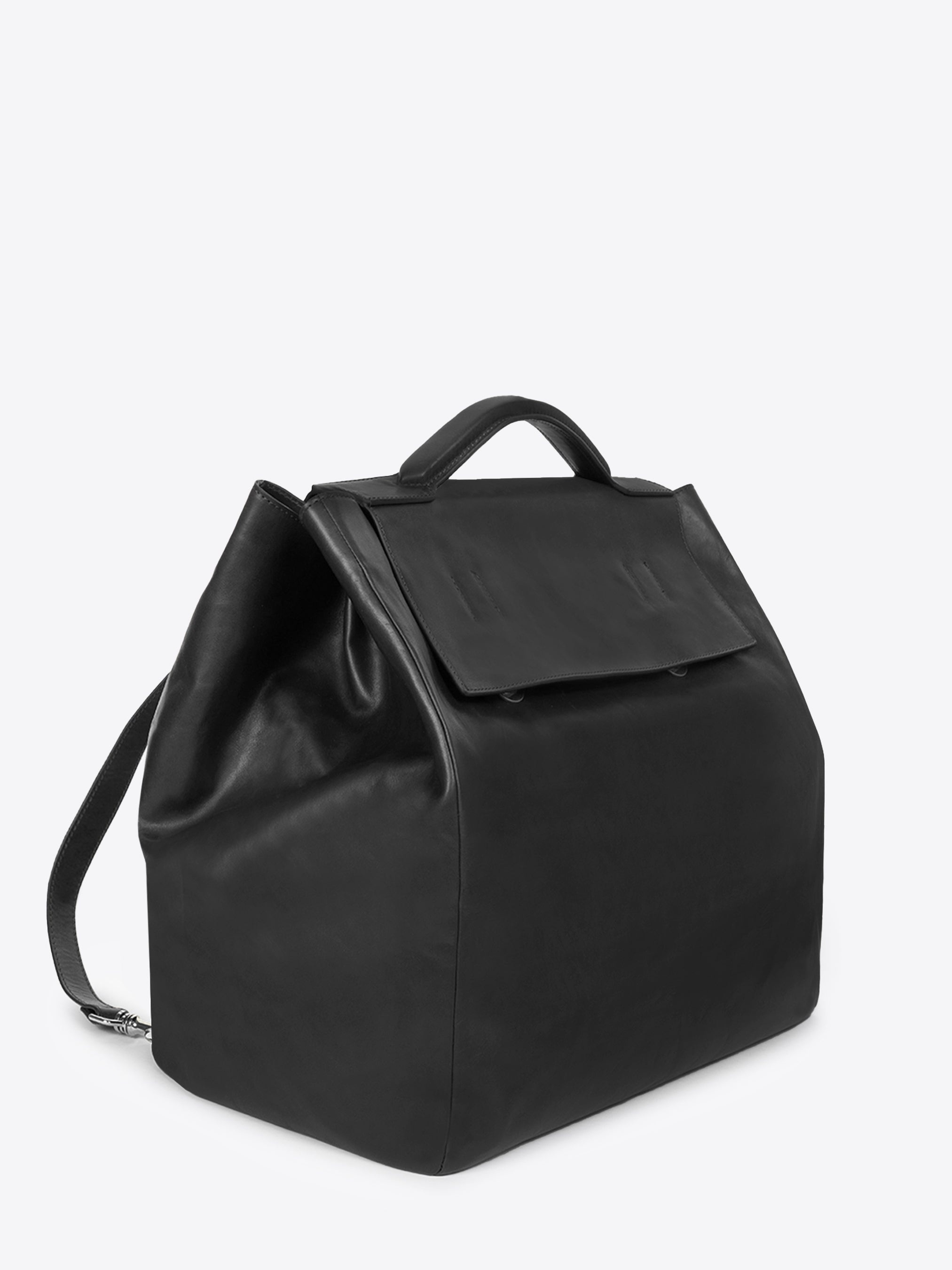 LEATHER TOP HANDLE BAG - 3