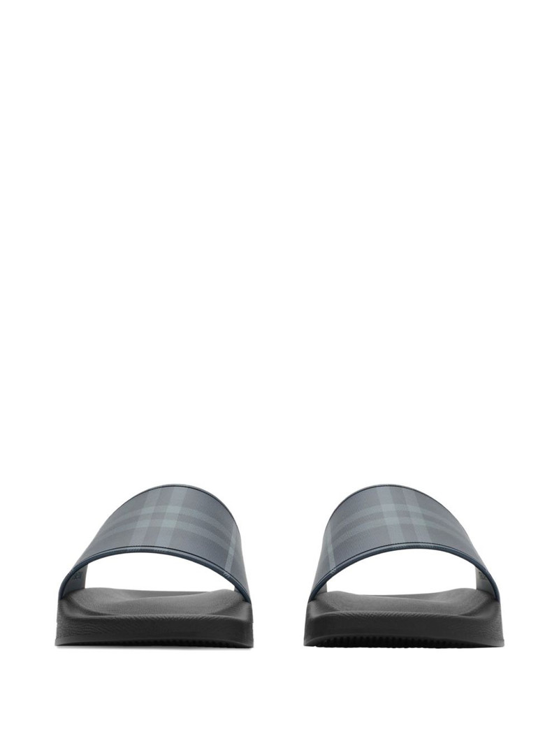 Burberry check print slides outlook