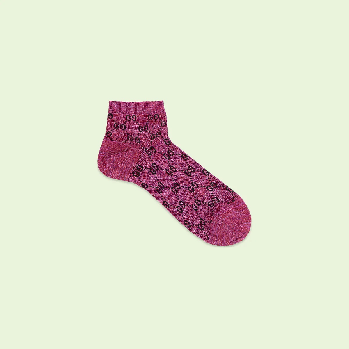 GG lamé ankle socks - 1