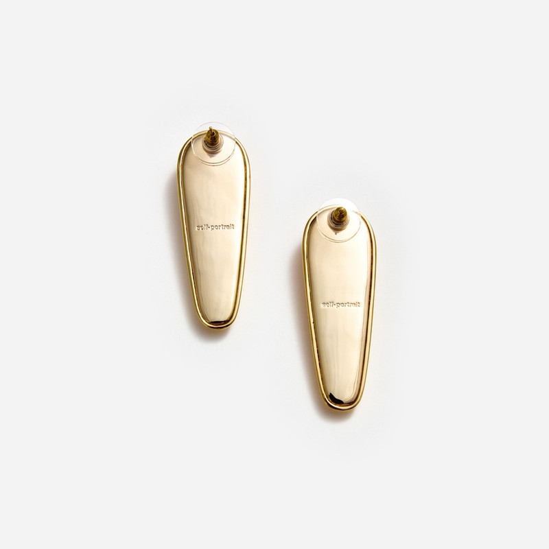 self-portrait Gold Bar Earrings outlook