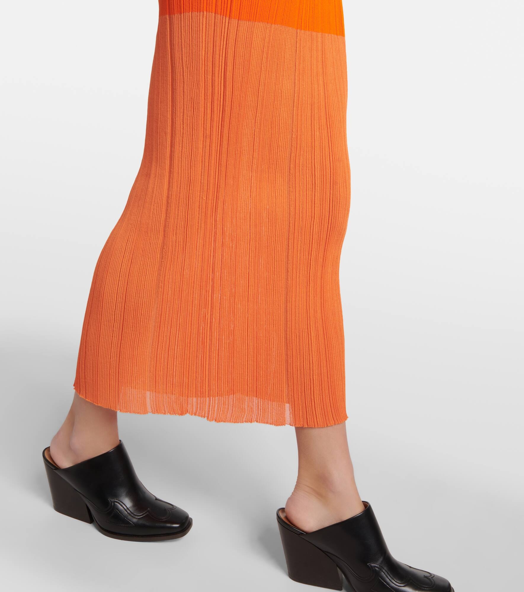Plissé midi dress - 5