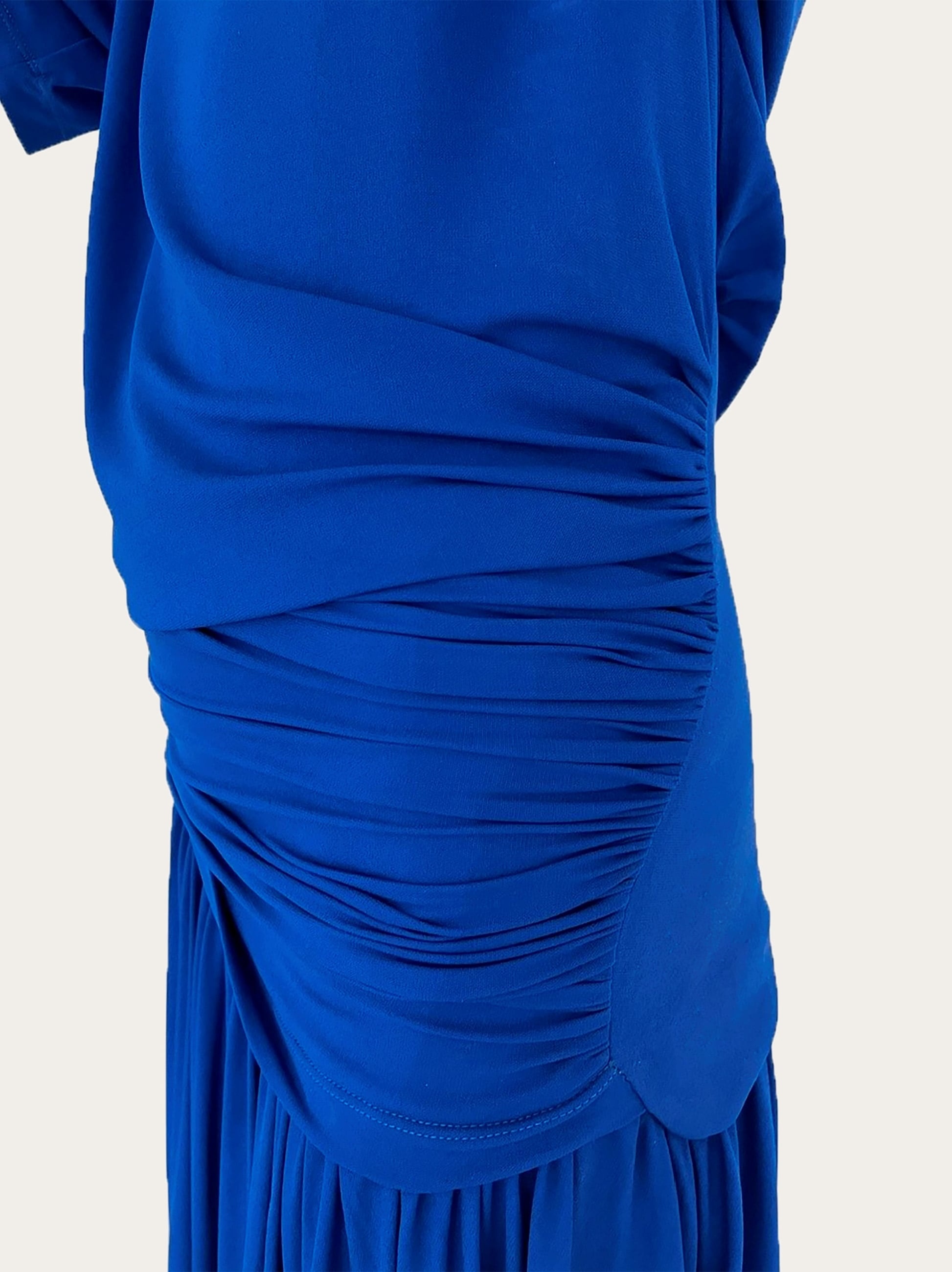 Long T-shirt dress with drape detail - 5