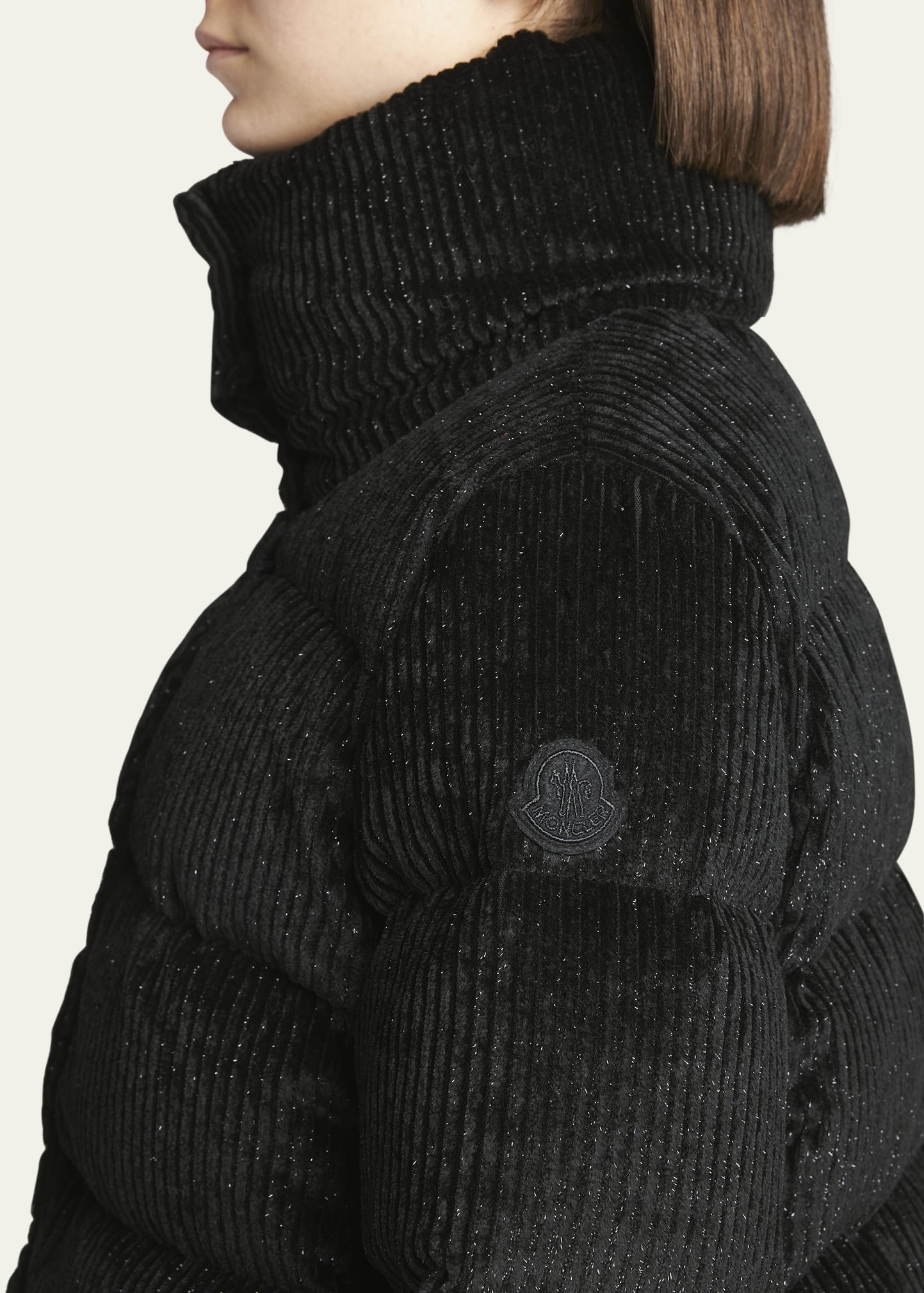 Cochevisse Metallic Velvet Corduroy Puffer Jacket - 5