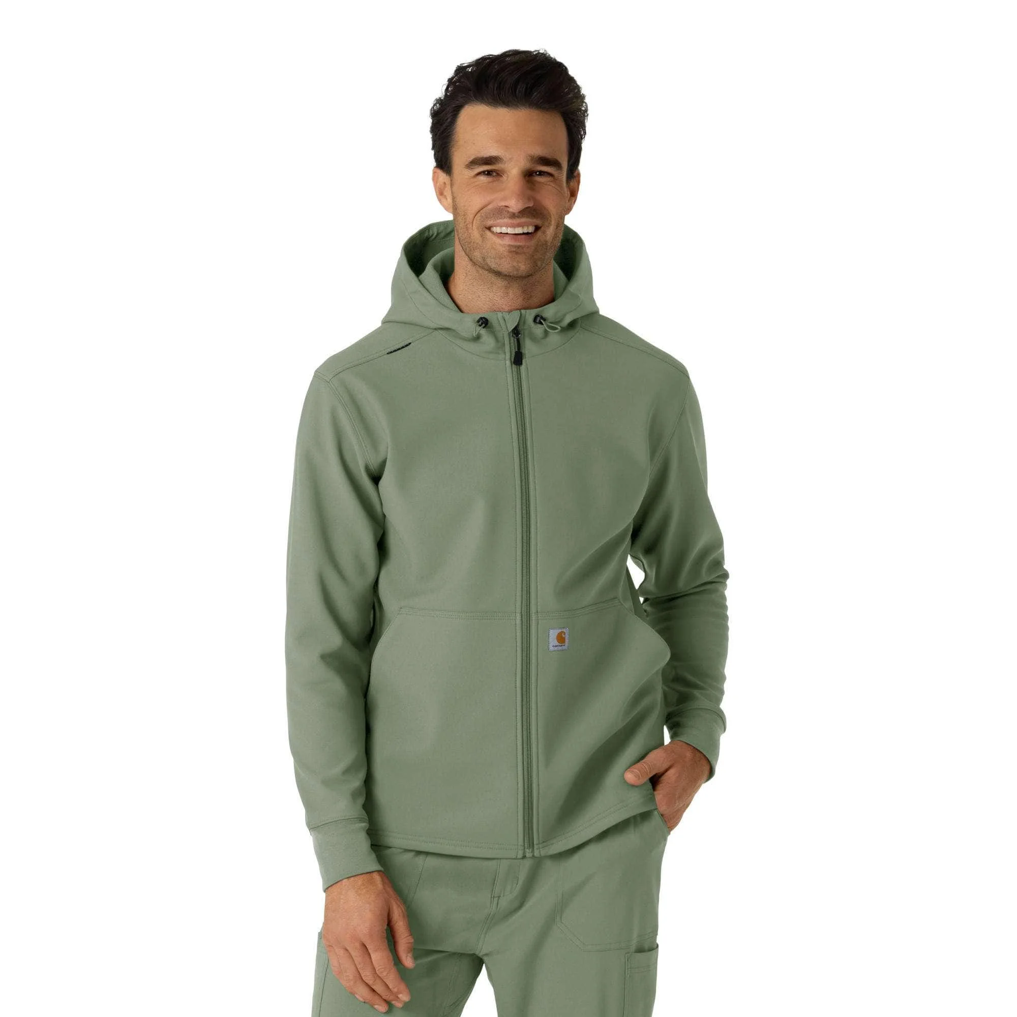 Bonded Fleece Scrub Hoodie - 1