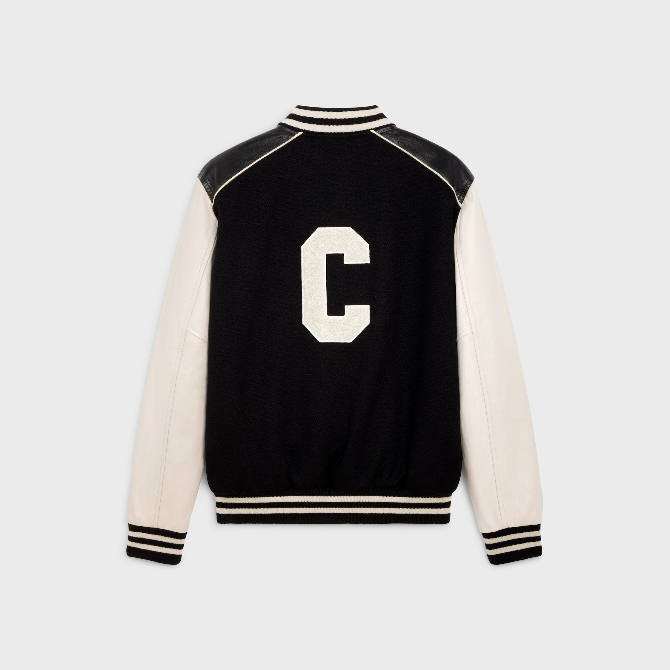 classic teddy jacket in textured wool - 2