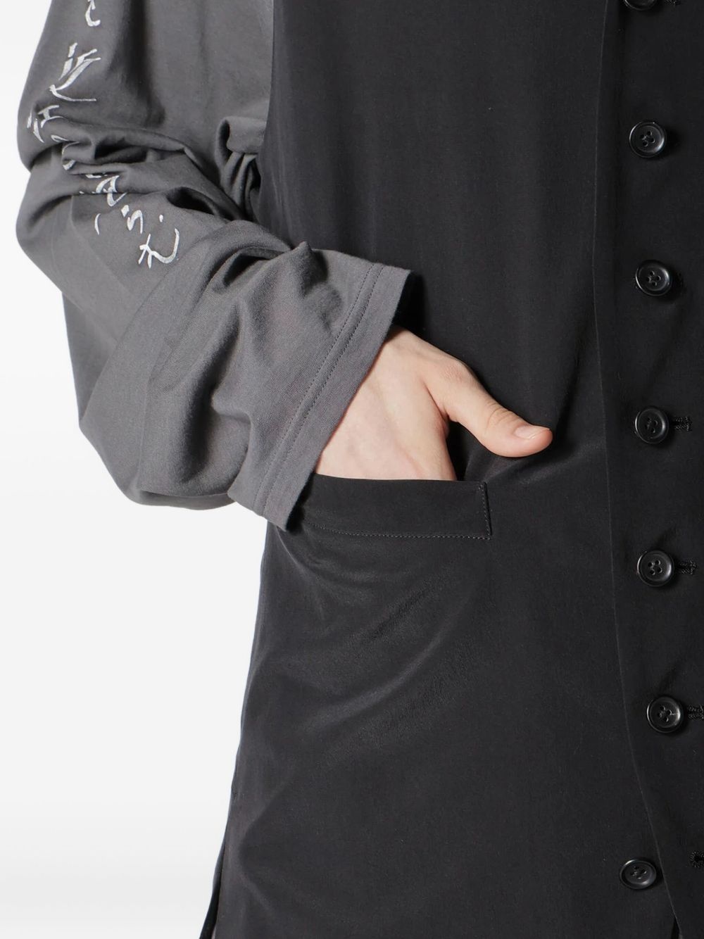 button-up text gilet - 5