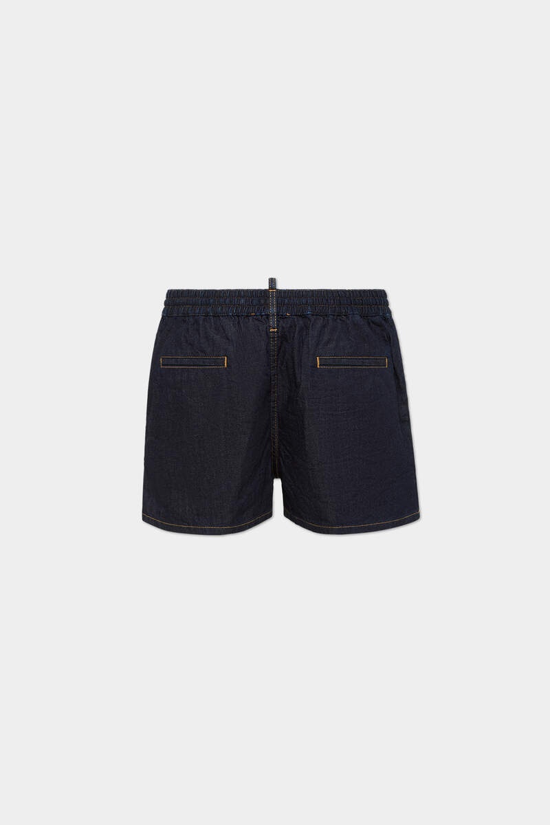 SUMMER LOVERS DARK WASH BEACH SHORTS - 2