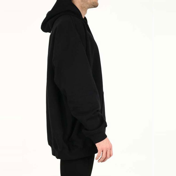Men's Balenciaga SS21 Cotton Large hooded Long Sleeves Black 620973TKV871070 - 6