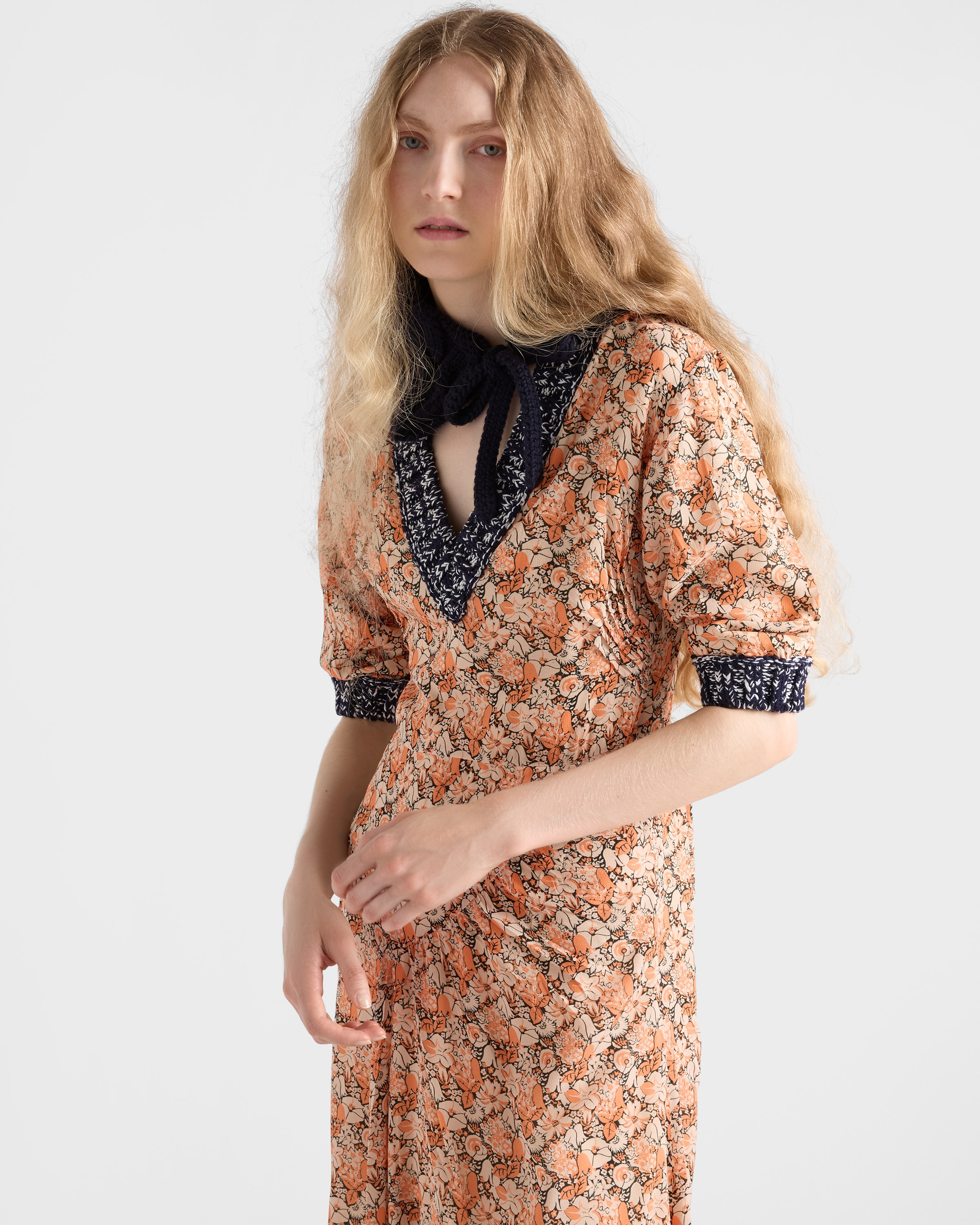 Printed georgette dress - 3