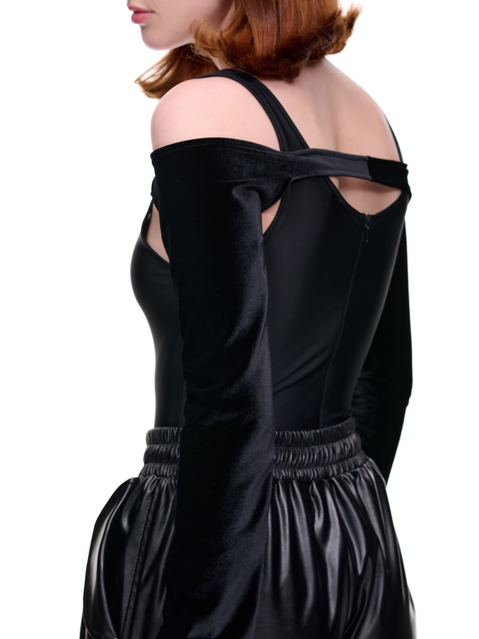 Velvet Overlayer Bodysuit - 5
