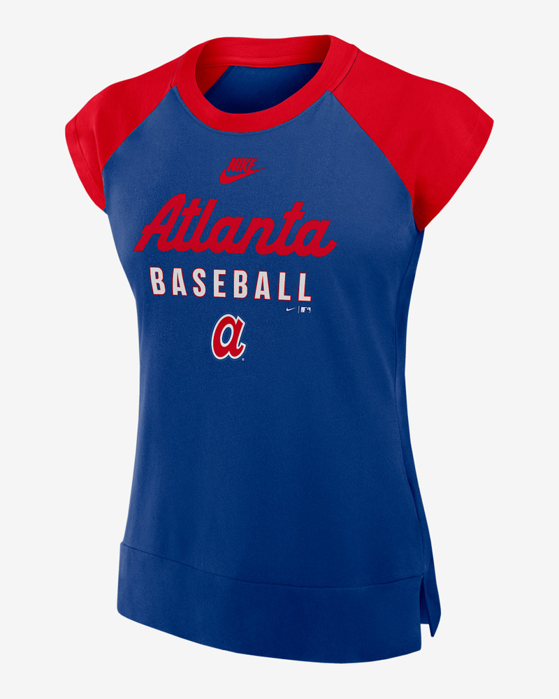 Atlanta Braves Cooperstown Women’s Nike Dri-FIT MLB Mid-Sleeve T-Shirt 1