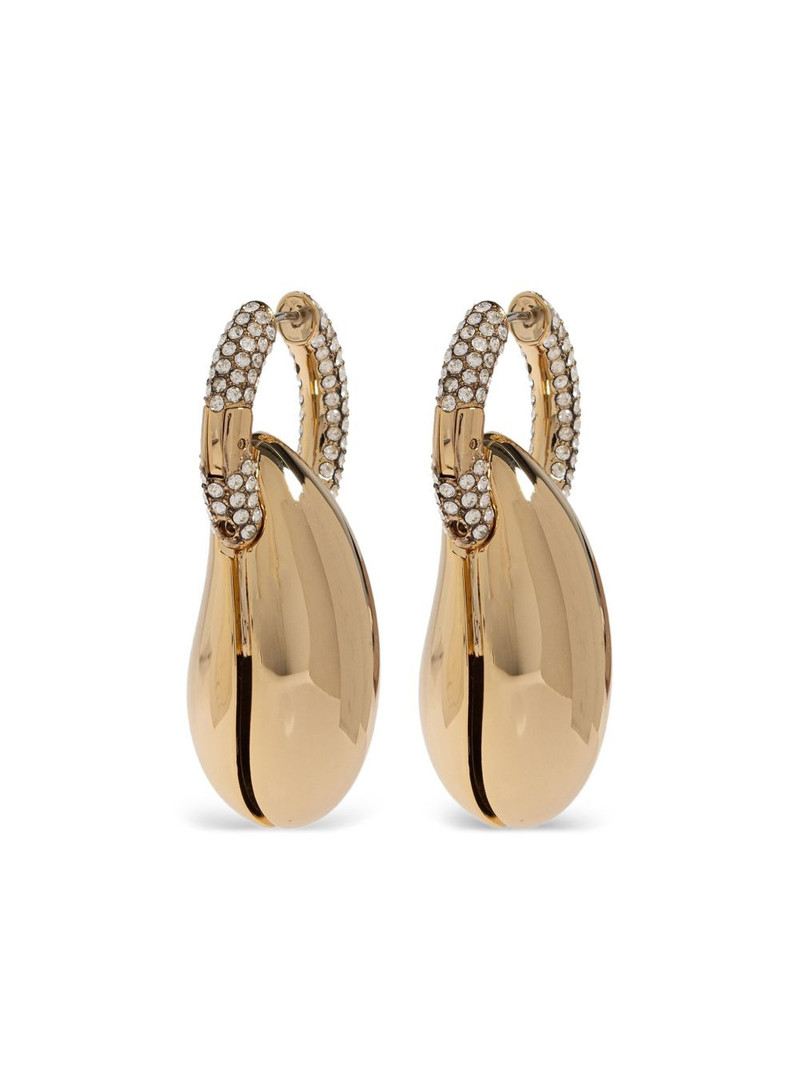 huggie-fastening drop earrings 1