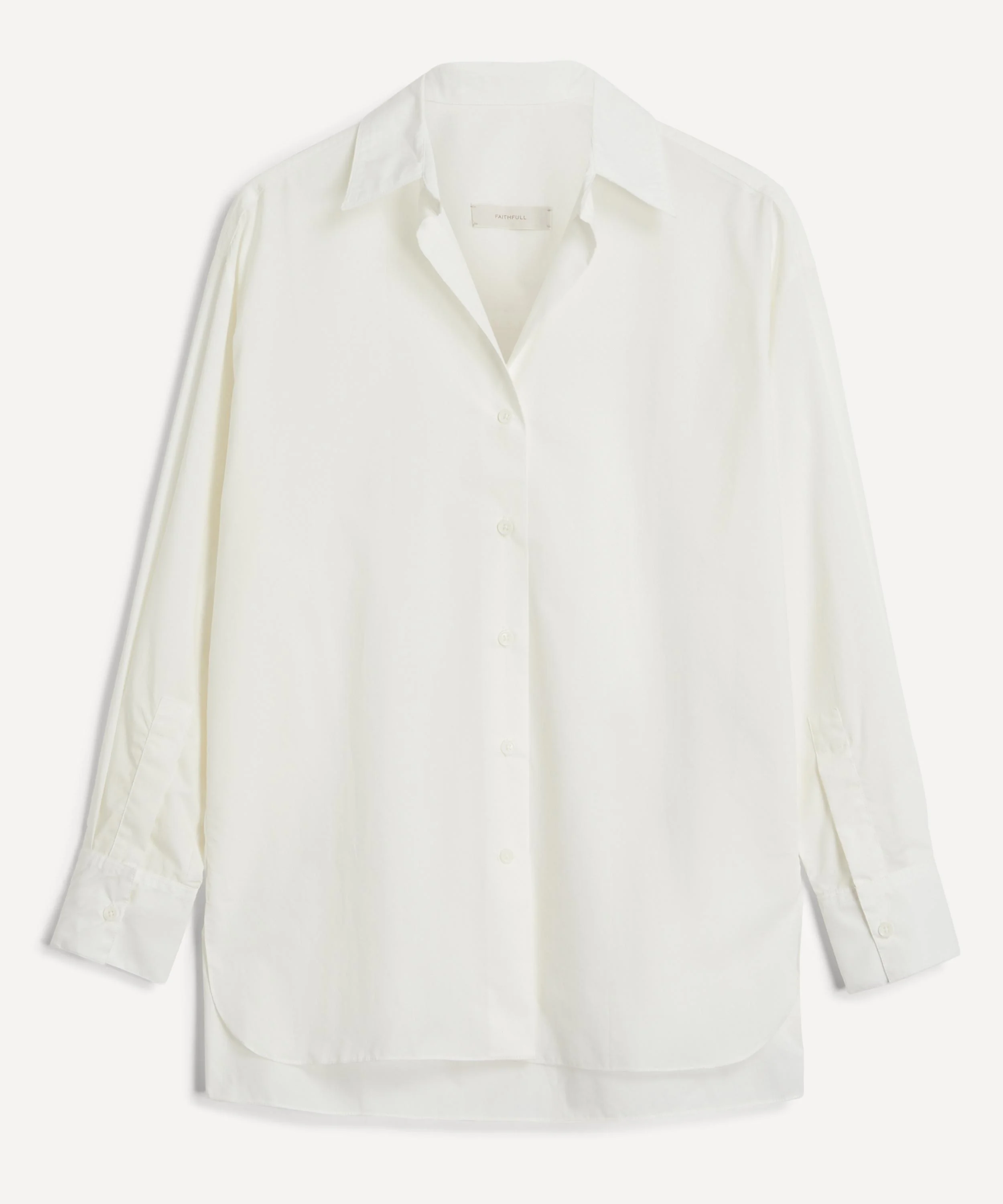 Capri White Oversized Cotton Shirt - 1